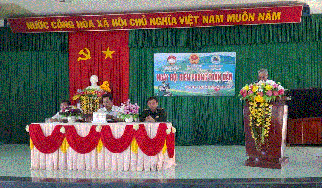 Phường Phổ Vinh long trọng tổ chức kỷ niệm 35 năm Ngày biên phòng toàn dân (03/3/1989 - 03/3/2024).