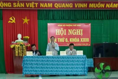 Đảng bộ phường Phổ Vinh tổ chức Hội Nghị Lần thứ 6 nhiệm kỳ 2020 -2025.